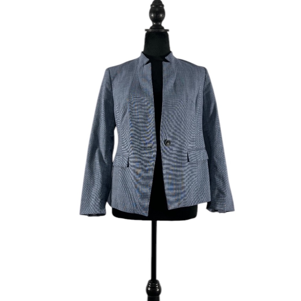 Banana Republic blazer,Dusty Blue,Inverted Collar, Lined, Sz2 - Picture 5 of 5